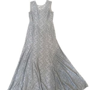 NEW BCBG Black Lace Gown-size 12